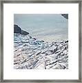 Glacier Meets The Sea Framed Print