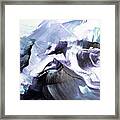 Glacier Mountains Framed Print
