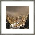Glacier Of Nant Blanc In French Alps Framed Print