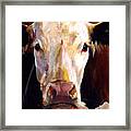Gladys The Cow Framed Print