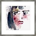 Gloomy Woman Framed Print