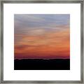 Glow Over The Hills Framed Print