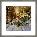 Glowed With Tints Of Evening Hours Framed Print