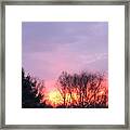 Glowing Almost Gone Framed Print