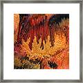 Glowing Caves Framed Print