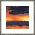 Glowing Clouds Framed Print