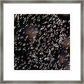 Glowing Shapes Framed Print