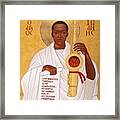 God Breathes Through The Holy Horn Of St. John Coltrane. Framed Print