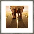 Going Away Together / Travelling By Road Framed Print