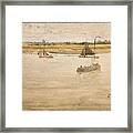 Gold And Brown Framed Print