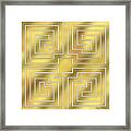 Gold Geo 4 - Chuck Staley Design Framed Print