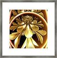 Gold Lacquer Framed Print