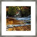 Gold Water By The Thetford Bridge Framed Print