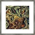 Golden Abstract Framed Print