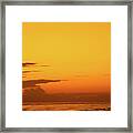 Golden Beach Sunset Framed Print