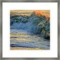 Golden Breakers - Nauset Beach Framed Print