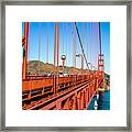 Golden Gate Bridge - From The Edge Framed Print