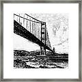 Golden Gate Bridge - Minimal 06 Framed Print