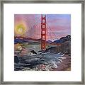 Golden Gate From Baker Beach Framed Print