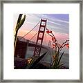 Golden Gate Garden View Framed Print