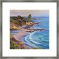 Golden Hour At Corona Del Mar Framed Print