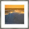 Golden Seaside Energy Framed Print