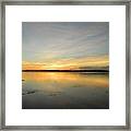 Golden Sunset At Low Tide Framed Print