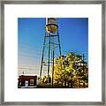 Golden Water Tower Framed Print