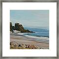 Goleta Beach February 74 Degrees Framed Print