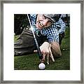 Golf Or Pool Framed Print