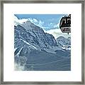 Hanging Above The Canadian Rockies Framed Print