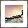 Gondolier Framed Print