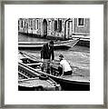 Gondolier Training Framed Print