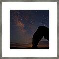 Gone Down The Milky Way Framed Print