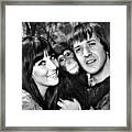 Good Times, Cher, Sonny Bono, On Set Framed Print