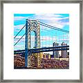 Gorge Washington Bridge Framed Print