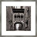 Gothic Barcelona Framed Print