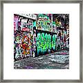 Graffiti Alley Framed Print