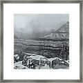 Grand Canyon In The Fog Framed Print