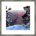 Grand Canyon In Winter Framed Print