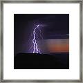 Grand Canyon Lightning Framed Print