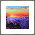 Grand Canyon Sunset Framed Print