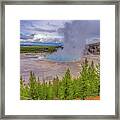 Grand Prismatic Spring Overlook Yellowstone Framed Print