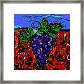 Grape Jazz Digital Framed Print