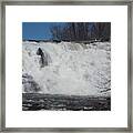 Great Falls In Canaan Framed Print