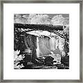 Great Falls Paterson Nj Bw Framed Print
