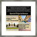 Greek Tour Operator Framed Print