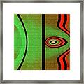 Green Abstract Framed Print