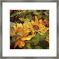 Green And Gold 1068 Idp_2 Framed Print