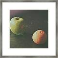 Green Apple And Tangerine Framed Print
